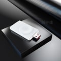 Miniatyrbillede 2 af 4: Dual Interface USB/TYPE-C Bærbar Ur Trådløs Oplader til Apple Samsung Universal Ur Oplader (Hvid)