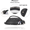 Miniatyrbilde 4 av 5: Motorsykkel Bil Hovedlys 12V/24V 7 Tommers Rund LED Kjørelys Hovedlykt Passer for 7 Tommers Jeep Wrangler, Retro Blinklys, Modell: Svart 22 - Modell: Svart