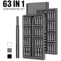Miniatyrbillede 1 af 2: 63 i 1 magnetiske skruetrækkere mobiltelefon computer reparation værktøjssæt (grå)