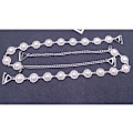 Miniatyrbillede 3 af 5: Justerbare skulderstropper Rhinestone bh-stropper udskiftning til bh-toppe kjole（1 par）