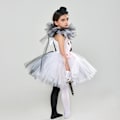 Miniatyrbild 4 av 5: Skräckclown flicka klänning Halloween cos performance kostym clown cosplay tutu kjol (10-12 år gammal)