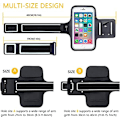 Miniatyrbilde 2 av 5: Sportsarmbånd, Universal Running Armband for iPhone 13/13 Pro/12/12 Pro/11/11 Pro/XR/X/8/7 Up to 6.1\" Justerbar forlengelsesrem Eco-Friendly Lycra