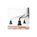 Miniatyrbilde 4 av 5: Gulvputer for svingbar kontorstol erstatning stol krakk med faste ruller svingbar plast plaststol for kontorstol 5 stk ， 10/22 mm