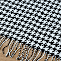 Miniatyrbillede 3 af 3: Strikket Sofatæppe Houndstooth Kvast Uld Sengetæppe Kontor Frokostpause Lur Tæppe