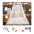 Miniatyrbilde 3 av 5: Myggnett for seng, sengehimmel, myggnett for enkeltseng/dobbeltseng, myggnett for voksenseng/jente/baby/barn, universelt myggnett for King size w