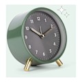 Miniatyrbillede 5 af 5: Stille ur, minimalistisk vækkeur til soveværelset, specielt bordur, vækkeur grønt batterisæde