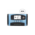 Miniatyrbillede 1 af 4: MPPT 40A Solar Charge Controller, 12V 24V USB Solpanel Batteri Controller Intelligent Batteri Regulator med LCD Display (40A)