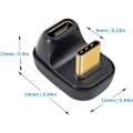 Pikkukuva 4 / 5: 2 kpl USB C 40GBPS USB-adaptereita, USB-jatkoadapteri C uros - naaras 8K@60Hz ja 10W tuki, yhteensopiva 3/4 Thunderboltin ja USB int:n kanssa