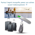 Miniatyrbillede 2 af 5: Højpræcision Digital Bærbar Mini Elektronisk Bagageskala: Vejer Kuffert Rejse, Pakke, Indkøb Sølvfarvet, 50Kg (LB,g,Oz,kg) Max, Batteri