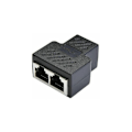 Pikkukuva 4 / 4: RJ45 Jakaja 1-2 naarasporttia, Internet-laajennusverkkoliitin, tukee Cat5e Cat6e Cat7 Cat5e Cat5e Cat7, musta