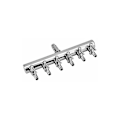 Miniatyrbillede 1 af 5: Akvarie Luftstrøms Splitter Fisketank Luft Stål Kontrolventiler i rustfrit stål Akvarie Iltfordeler Fisketank Tilbehør Luftpumpe (6 baner)