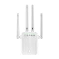 Miniatyrbilde 3 av 5: Hvit WiFi-repeater WiFi-forsterker, WiFi-utvider opptil 120㎡, kraftig wifi-repeater med en Ethernet-port, kompatibel med alle internettbokser