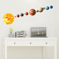 Miniatyrbillede 3 af 4: Solcellesystem Planet Vægmærker Vægstickers, Børn Børn Baby Hjem Værelse Børneværelse Diy Dekorative Klæbende Kunst Vægmural