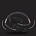 Pikkukuva 3 / 4: Langattomat Bluetooth-kuulokkeet, stereokuulokkeet, syvä basso, 20 tunnin toistoaika, pehmeät korvatyynyt matkustamiseen, kotiin, luokkaan, musta