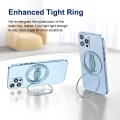 Miniatyrbilde 4 av 5: (Blå) Silikon Grip Telefonholder Kompatibel med MagSafe, Magnetisk Ringholder, Kompatibel med iPhone 14, 13, 12 Pro/Max/Plus Bare