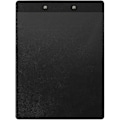Miniatyrbillede 2 af 3: Karton clipboard med plastiklomme og klips med vægophængningssystem Format 23 cm x 32 cm til A4-format dokument sort farve.