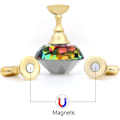 Miniatyrbild 3 av 5: Nagelkonstdisplayställ (färgglad) med magnetiskt stativ och kristallbas, nagelkonstdisplayställ, nagelkonsttipsdisplayställ för nagelkonstutställningslokal.