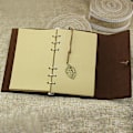 Miniatyrbillede 4 af 5: Grøn, Vintage PU Læder Cover Journal Notebook, Blank Notebook, Rejse Notebook,