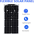 Miniatyrbilde 3 av 5: Bærbart solcellepanelsett 25 W 16 V, Vanntett fleksibelt solcellepanel for utendørs MC4-utgangskontakt for å lade 12 V RV Yacht bilbatteri