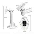 Miniatyrbild 3 av 4: Mini väggprojektorfäste, för CCTV/Kamera/projektor/webbkamera - 360° rotation (vit)