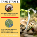 Miniatyrbilde 4 av 5: Aluminium teltplugger, 14 stykker 18 cm teltkroker teltplugger harde bakkeplugger, ideelle for hagearbeid, camping, fiske og telt