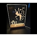 Miniatyrbild 3 av 4: Set om 2 150mm varma trä rektangulära displaybaser med LED-belysning för 5mm tjocka akrylpaneler
