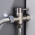 Miniatyrbillede 2 af 3: 3-vejs ventil messing afspærringsventil G 1/2 afspærringsventil til bruser brusebad krom