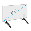 Miniatyrbild 4 av 5: Universell TV-stativbas för 32-65 tums Samsung Vizio Sony LCD-TV, ej för LG TV, svart TV-stativ Ta-stativ