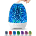 Miniatyrbillede 1 af 5: Bluetooth-højttaler natlys, 3D-sengelampe med berøringskontrol, dæmpbar RGB 7 farveændringer LED bærbar trådløs opladning soveværelse bordlampe