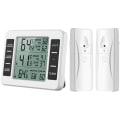 Miniatyrbillede 2 af 4: Opgraderet version køleskabs termometer trådløs digital fryser termometer digital sensor med 2PCS sensorer temperaturmonitor og lydalarm