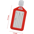 Miniatyrbilde 2 av 5: 10 stk bagasjelapper, 3,5x1,9 tommer plast bagasjemerker med snor, navnelapper reisetilbehør, vanntette ID-lapper fly koffert lab