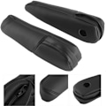 Miniatyrbilde 4 av 5: Dekorativ pynt med armlene i mikrofiberlær for Honda CRV 2007-2009NOIR