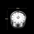 Miniatyrbild 2 av 3: Kök timer, mekanisk kökstimer, magnetisk kökstimer, stål kökstimer, mekanisk nedräkningstimer, mekanisk och magnetisk timer, 60