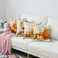 Miniatyrbilde 2 av 4: 4 stk putetrekk høst hjemmedekor dekorative putetrekk for sofa pute sofa utendørs Halloween gresskar gull trekk