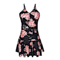 Miniatyrbillede 4 af 4: Badetøj til kvinder, Plus Size, Blomster og elegant