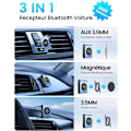 Miniatyrbilde 5 av 5: 2023 Jack 3.5 Bluetooth-adapter, Bluetooth-mottaker for bil med håndfri samtale LED-skjerm Aux Bluetooth 5.3 Bil Jack for hjemmstereo/høyttaler/kablede hodetelefoner