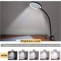 Miniatyrbilde 3 av 5: 3X dagslys LED forstørrelseslampe, klipsbar forstørrelsesglass med 6 justerbare lysinnstillinger for lesing, eldre, hobbyer, håndverk