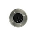 Miniatyrbild 5 av 5: Set med 6 solcellsdrivna LED-spotlights inbyggda - för mark - runda - diameter: 85 mm - tål utomhusbruk - fasad i rostfritt stål - 6 solcellslampor