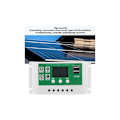Miniatyrbild 3 av 5: LCD-skärm solcellsregulator, 30A justerbar solpanelregulator, 12V 24V MPPT laddningsregulator tillbehör