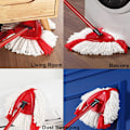 Miniatyrbillede 5 af 5: 4 stk. Spin Mop Hoveder Udskiftninger Kompatibel med Vileda, O-Cedar Spin Mop, Nem Rengøring Genopfyldninger Mikrofiber Mop Hoveder, 360 Grader Nemt Vride Støv Mop H