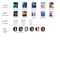 Miniatyrbillede 3 af 4: Trådløs oplader, 3 i 1 kompatibel med iPhone 14, 13, 12, 11/XS Max/XR, iWatch Ultra/8/7/6/SE/5/4/3/2, Samsung Galaxy og AirPods 3 /2/pro (hvid)