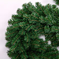 Miniatyrbillede 2 af 5: Kunstig juletræ guirlande dekorativ hoved indendørs udendørs julepynt grøn pynt grønne julepynt julepynt gr