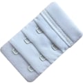 Miniatyrbilde 3 av 5: Hvit 3-pak myke og komfortable BH-forlengere for kvinner med 2 kroker, 6,1 cm x 3,8 cm