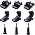 Miniatyrbilde 1 av 5: Festebrakettsett, vertikal overflate, J-krok, hurtigutløserspenne, lang tommelskrue, rustfritt spennefeste for GoPro Hero 10 9 8 7 6 5