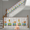 Miniatyrbild 1 av 5: Säkerhetsnät för barn, skyddsnät för baby för balkong och trappa, 300lx79h cm Robust justerbar trappstaketbarriär i mesh för katt och leksak