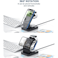 Miniatyrbilde 3 av 4: Trådløs lader 3-i-1 brakett egnet for Apple mobiltelefon hodetelefonklokke iWatch7
