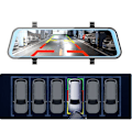 Miniatyrbilde 5 av 5: Dashbordkamera Bakspeil og Ryggekamera, Nattsyn, G-Sensor, Loop-opptak, Parkeringshjelp, Parkeringsmodus [1080P, 170° Front 720P, 150° Bak]