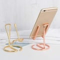 Miniatyrbilde 3 av 5: Skrivebordsstativ for mobiltelefon - Kompatibel med iPhone og mobiltelefoner - Roségull