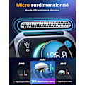 Miniatyrbilde 3 av 5: Bluetooth 5.3 FM-sender, Bleuthoot-bilradioadapter [Deep Bass Hi-Fi Stereo], 30W PD Dual 18W QC 3.0, håndfri, Oversized Mic, Støtte Aux