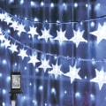 Miniatyrbild 3 av 5: Stjärnformade ljusslingor 100 LED 33ft Jul ljusslingor Infoga ljusslingor 8 lägen Vattentät Anslutbar Dekor (Flerfärgad)